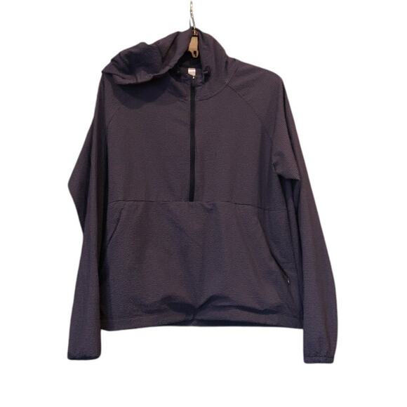 NWOT Women's Adidas Golf Quarter zip jacket Wind Breaker Blue Pullover Large - Picture 1 of 7